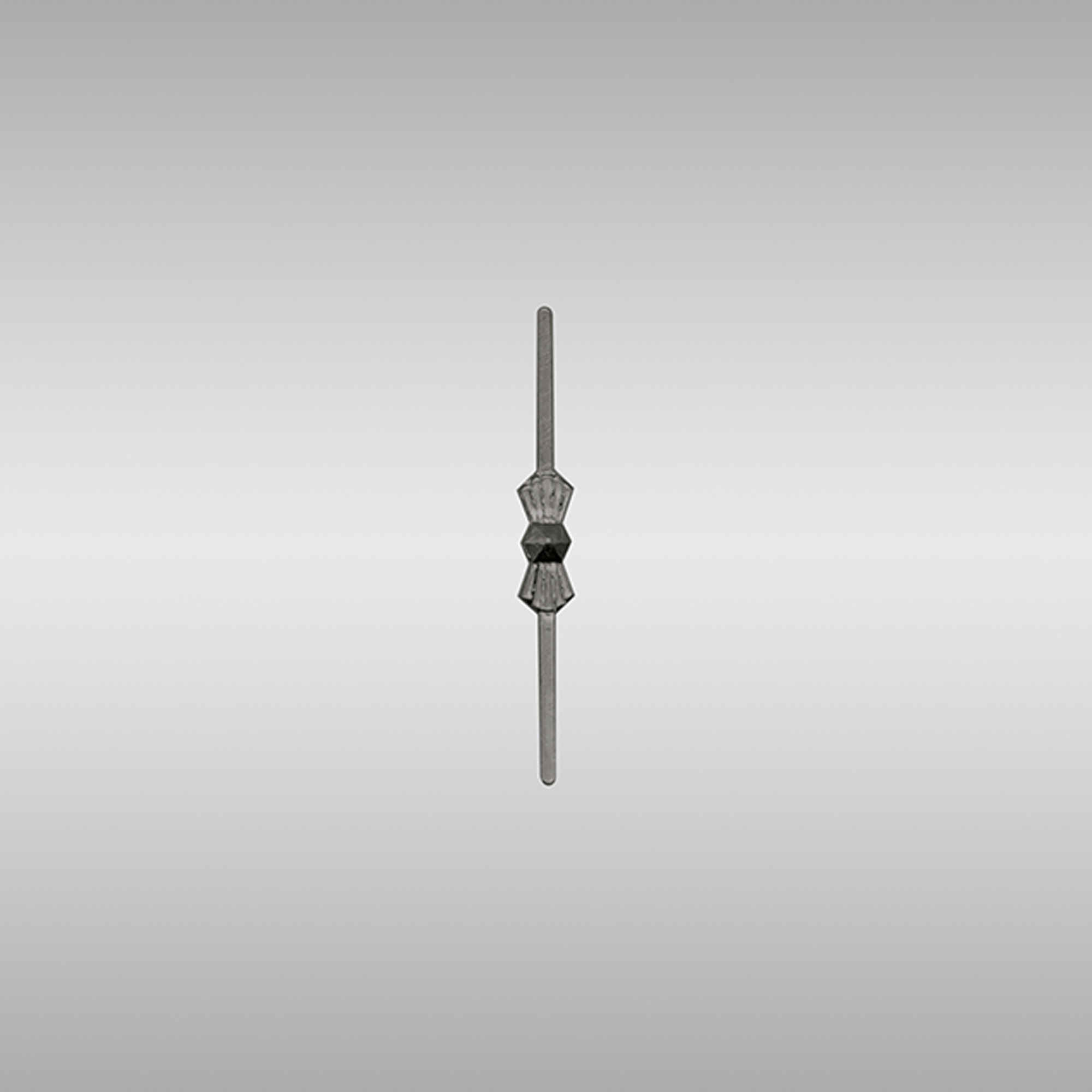 C90023  Bow Tie Straight Link Black Chrome 33mm